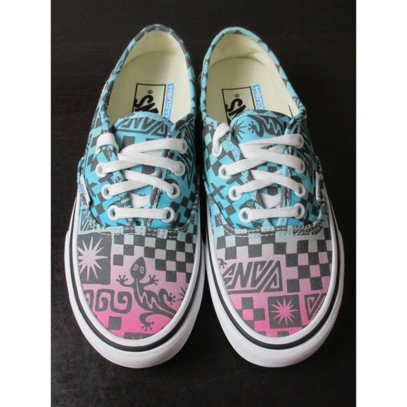 COPY - Vans Women's Authentic Sf Tribal Checkerboard True White Canvas shoes Si… - Picture 1 of 5